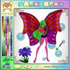 Раскраски для детей онлайн  winx картинки.